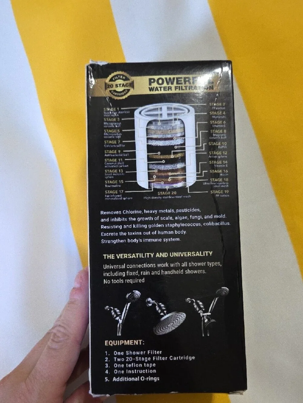 Brushed Nickel Shower Filter - High Performance